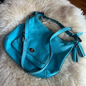 Coach Bright Blue Legacy Bag